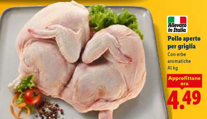 Pollo Aperto Per Griglia