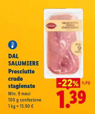 Dal Salumiere Prosciutto crudo stagionato
