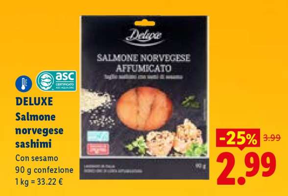 Deluxe Salmone norvegese sashimi
