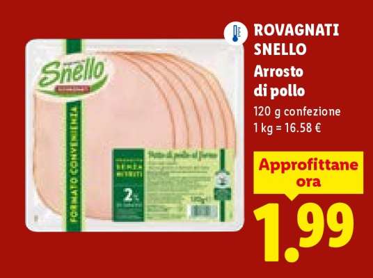 Rovagnati Snello Arrosto di pollo