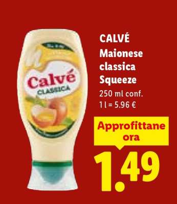 CALVÉ Maionese classica Squeeze