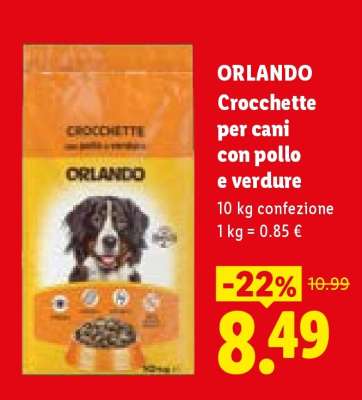 ORLANDO Crocchette per cani con pollo e verdure