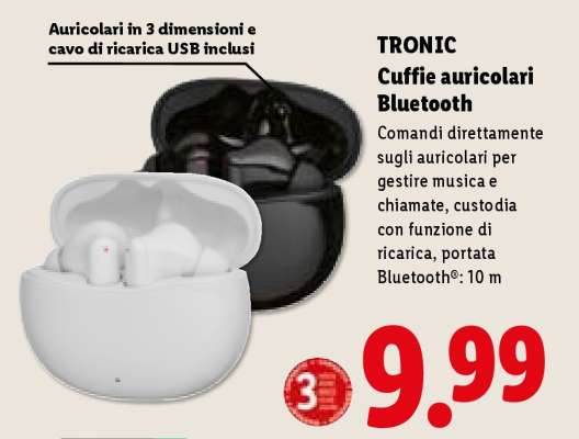 TRONIC Cuffie auricolari Bluetooth