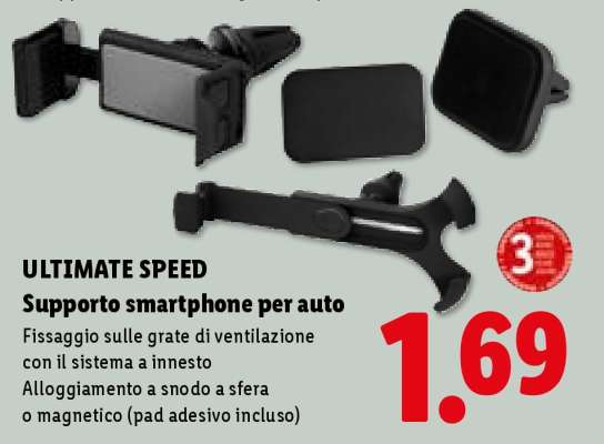 ULTIMATE SPEED Supporto smartphone per auto