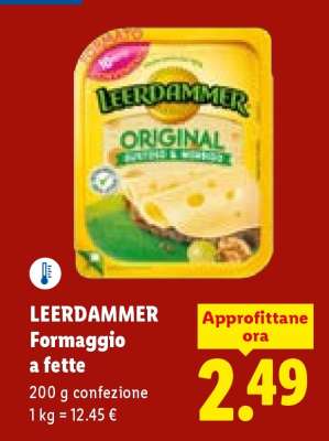 LEERDAMMER Formaggio a fette