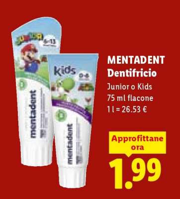 Mentadent Dentifricio