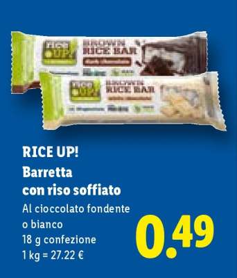 RICE UP! Barretta con riso soffiato