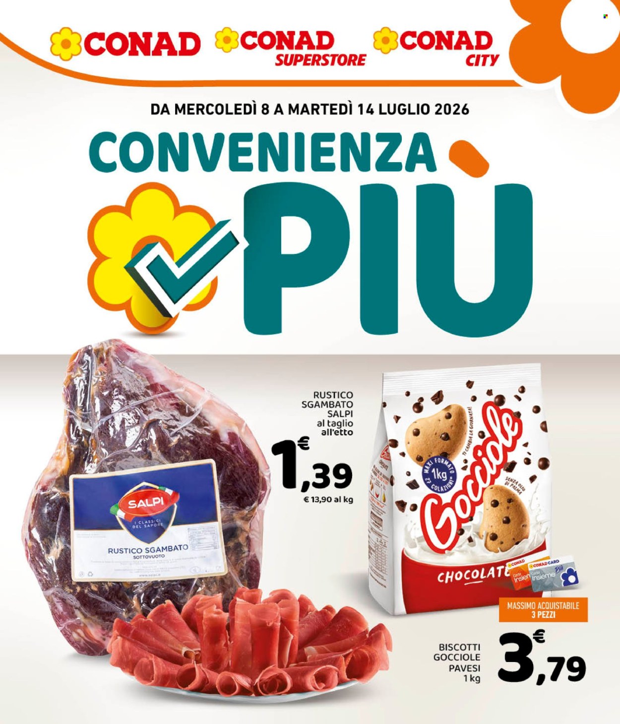 Volantino Conad - 8/7/2026 - 14/7/2026. Pagina 1