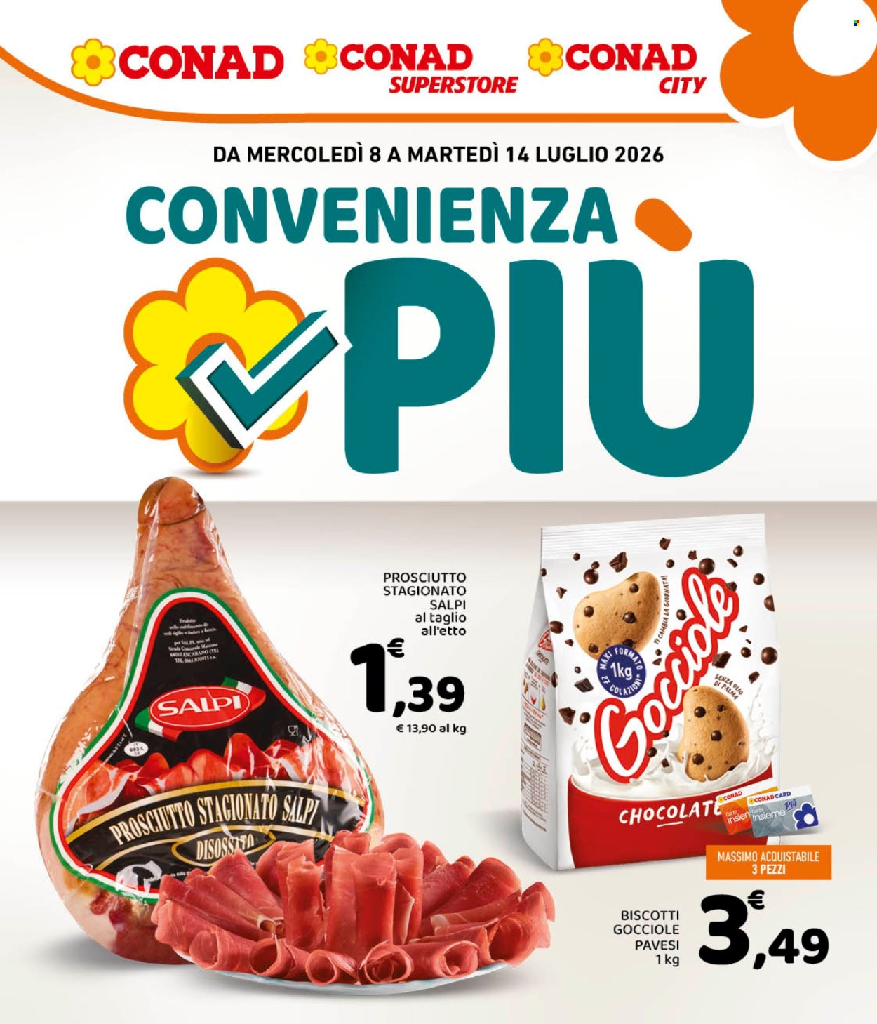 Volantino Conad - 8/7/2026 - 14/7/2026. Pagina 1