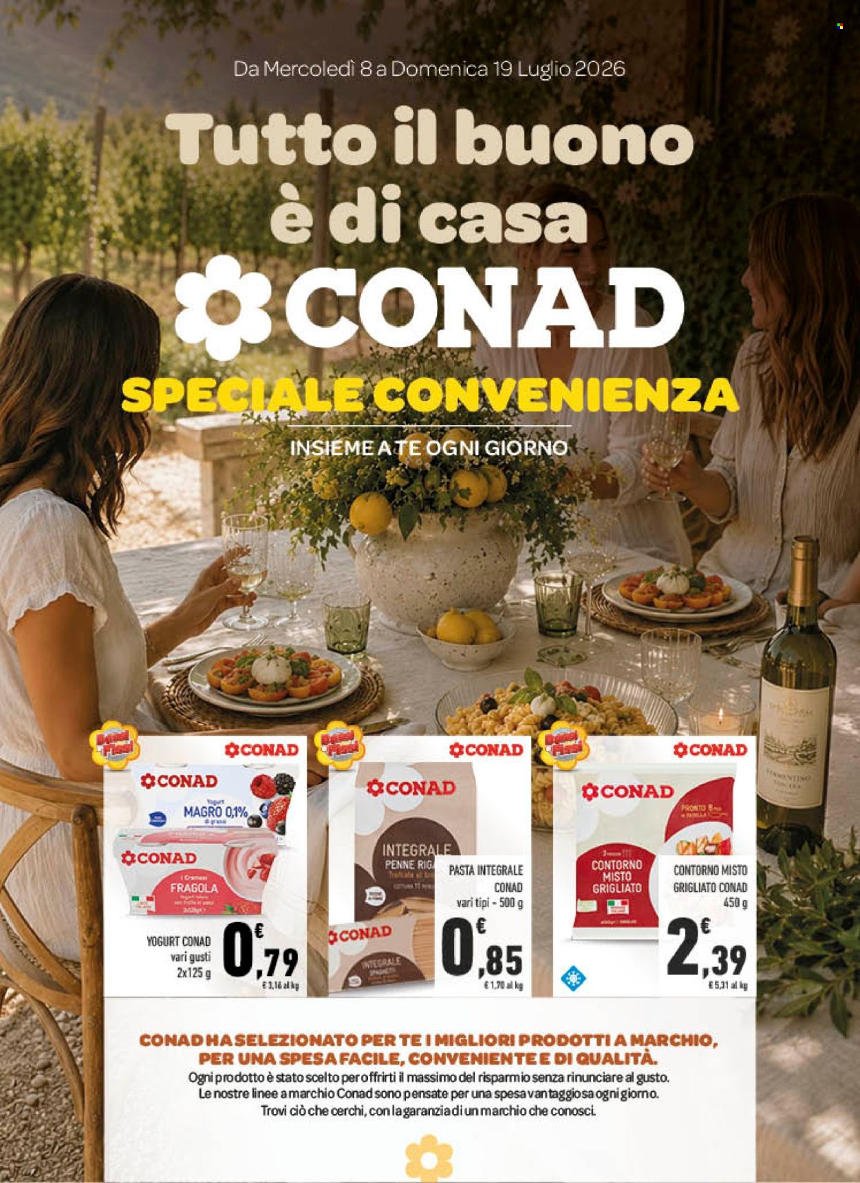 Volantino Conad - 8/7/2026 - 19/7/2026. Pagina 1