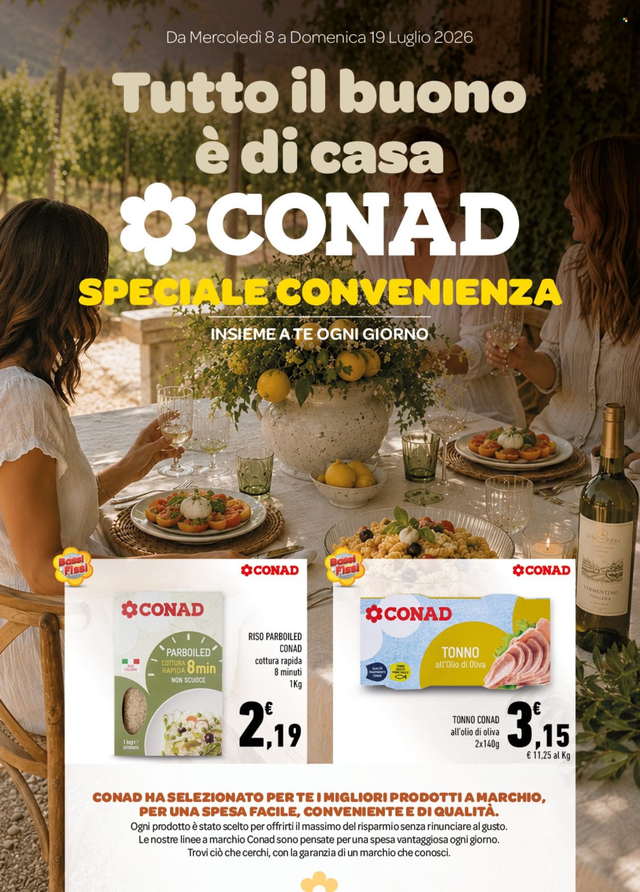 Volantino Conad - 8/7/2026 - 19/7/2026. Pagina 1