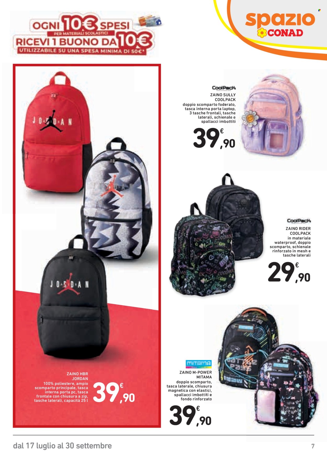 Leták Spazio Conad - 17.7.2026 - 30.9.2026. Strana 7