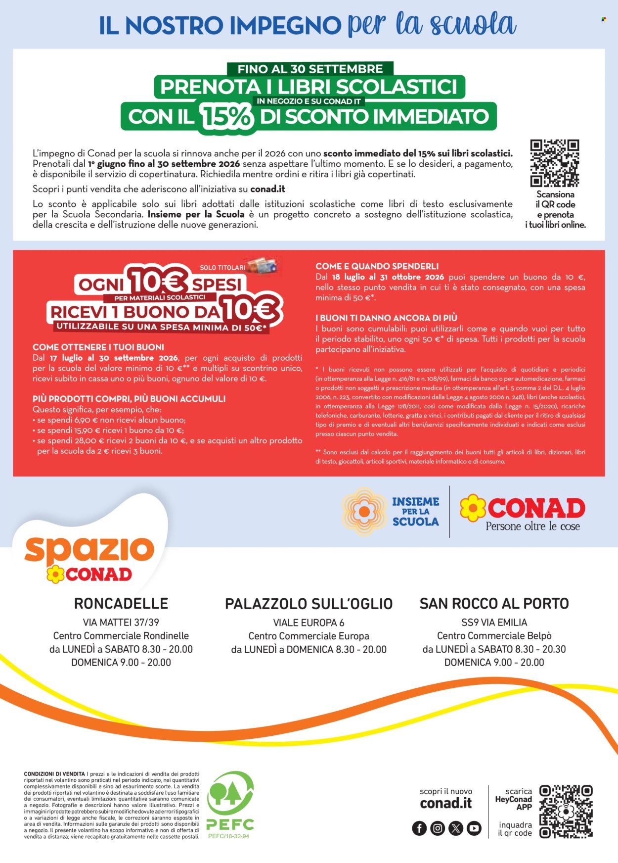 Leták Spazio Conad - 17.7.2026 - 30.9.2026. Strana 12