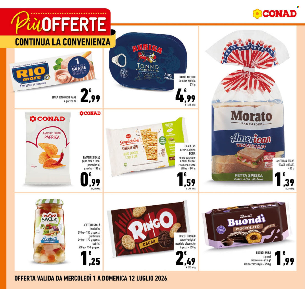 Volantino Conad - 1/7/2026 - 12/7/2026. Pagina 1