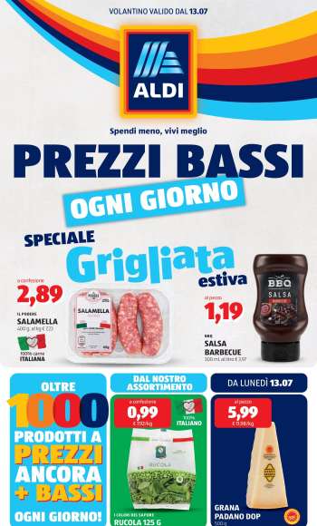 Volantino Aldi - 13/7/2026 - 19/7/2026.