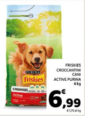 FRISKIES CROCCANTINI CANI ACTIVE PURINA 4 kg
