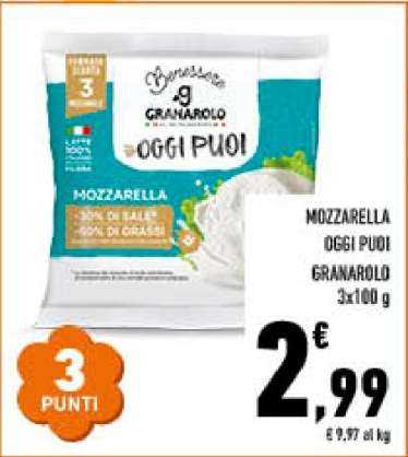 MOZZARELLA OGGI PUOI GRANAROLO
