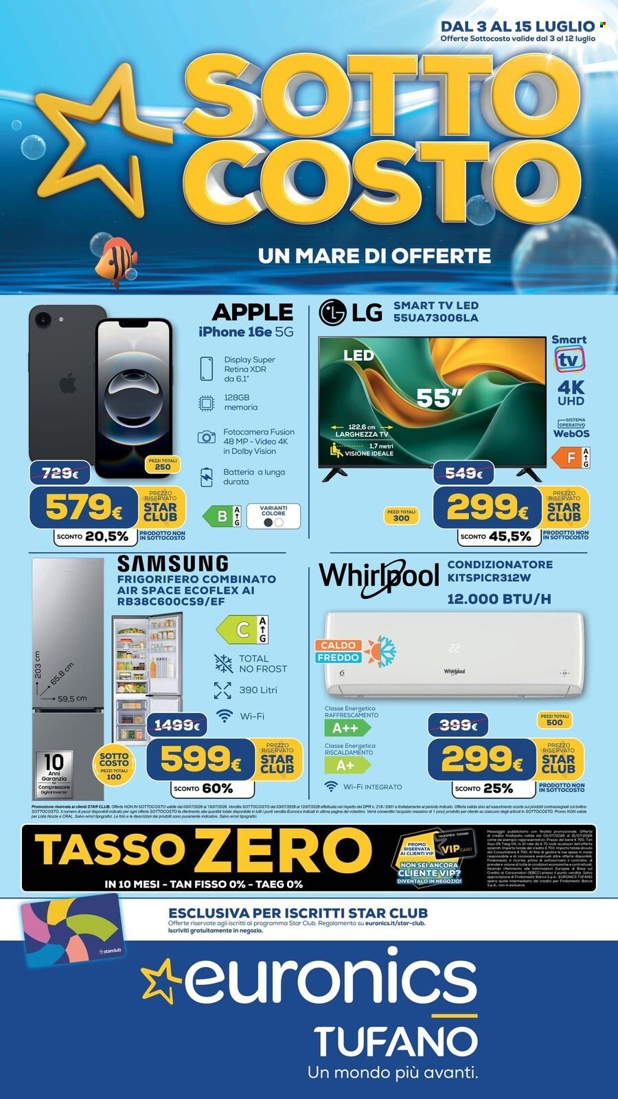 Volantino Euronics - 3/7/2026 - 15/7/2026. Pagina 1