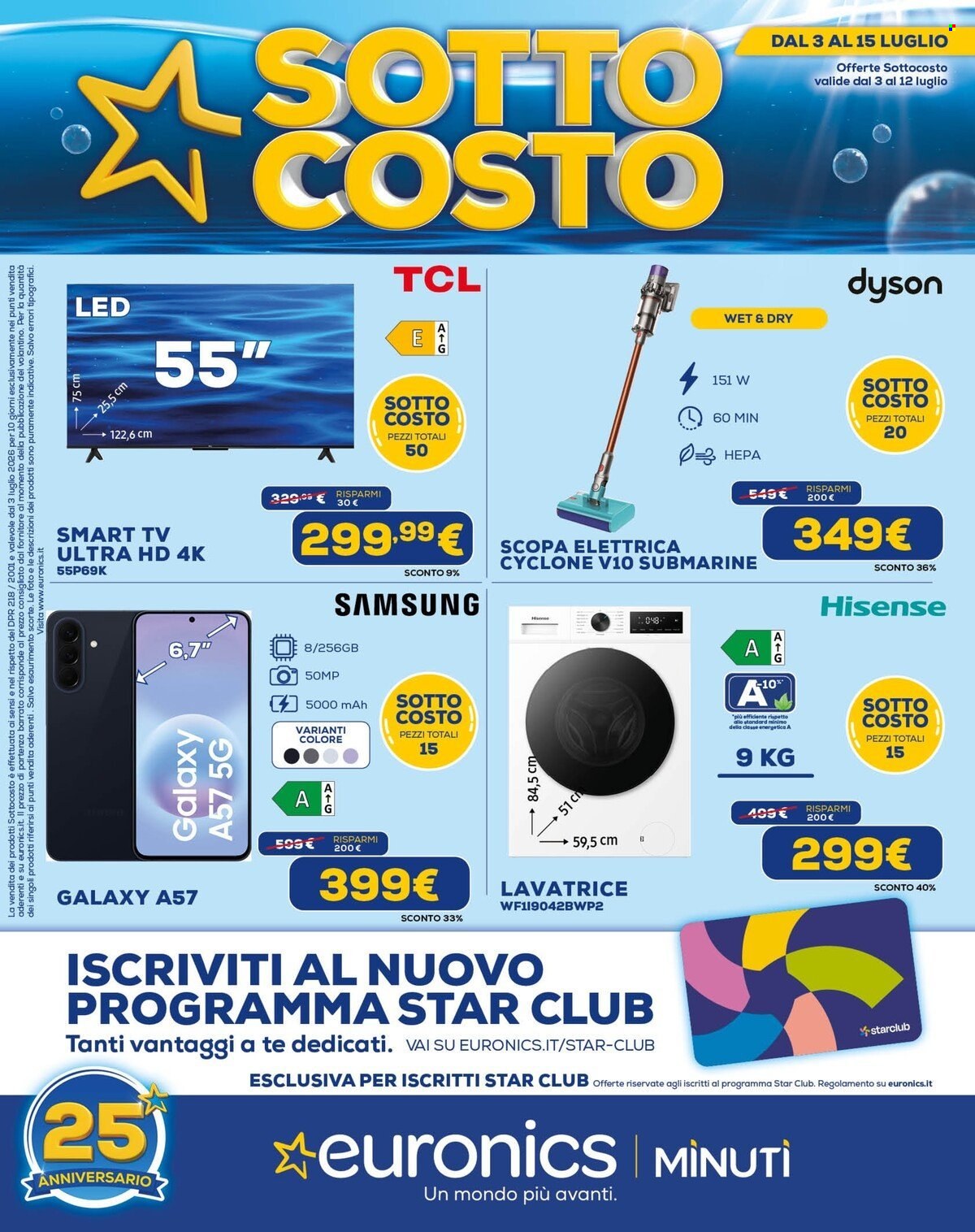 Volantino Euronics - 3/7/2026 - 16/7/2026. Pagina 1