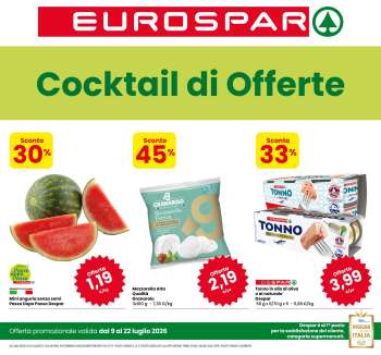 Volantino Eurospar - 9/7/2026 - 22/7/2026.