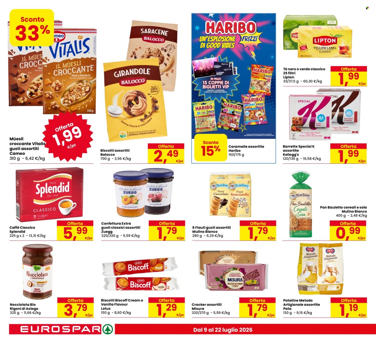 Volantino Eurospar - 9/7/2026 - 22/7/2026. Pagina 14