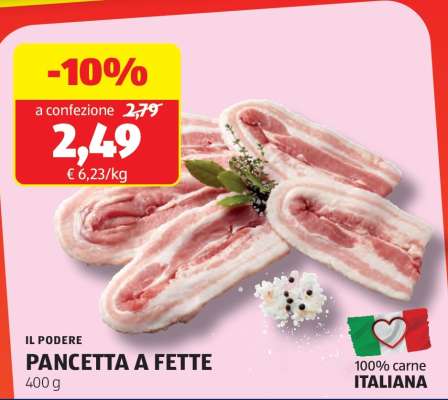IL PODERE PANCETTA A FETTE