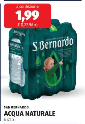 SAN BERNARDO ACQUA NATURALE