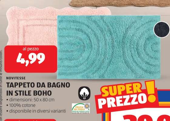 NOVITESSE TAPPETO DA BAGNO IN STILE BOHO