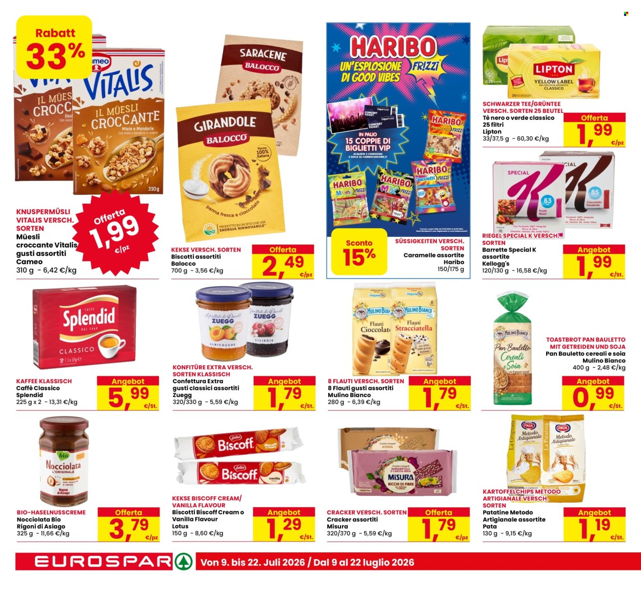 Volantino Eurospar - 9/7/2026 - 22/7/2026. Pagina 14