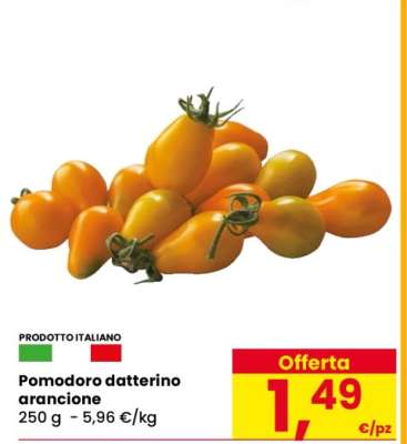 Pomodoro datterino arancione