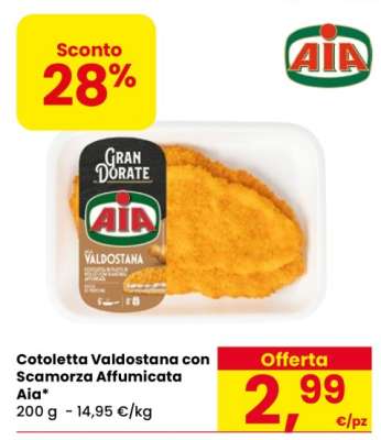 Cotoletta Valdostana con Scamorza Affumicata Aia
