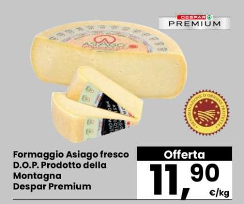 Formaggio Asiago fresco