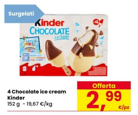 4 Chocolate ice cream Kinder
