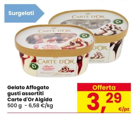 Gelato Affogato gusti assortiti Carte d'Or Algida