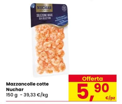 Mazzancolle cotte Nuchar