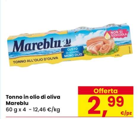 Tonno in olio di oliva Mareblu