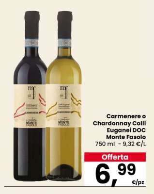 Carmenere o Chardonnay Colli Euganei DOC Monte Fasolo