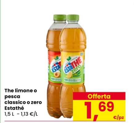 The limone o pesca classico o zero Estathé