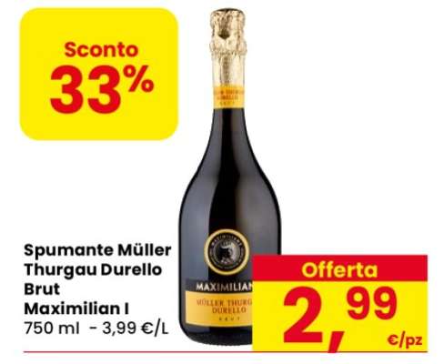 Spumante Müller Thurgau Durello Brut Maximilian I