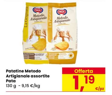 Patatine Metodo Artigianale assortite Pata