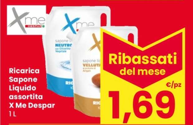 Ricarica Sapone Liquido assortita X Me Despar