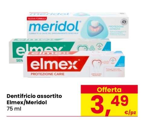 Dentifricio assortito Elmex/Meridol