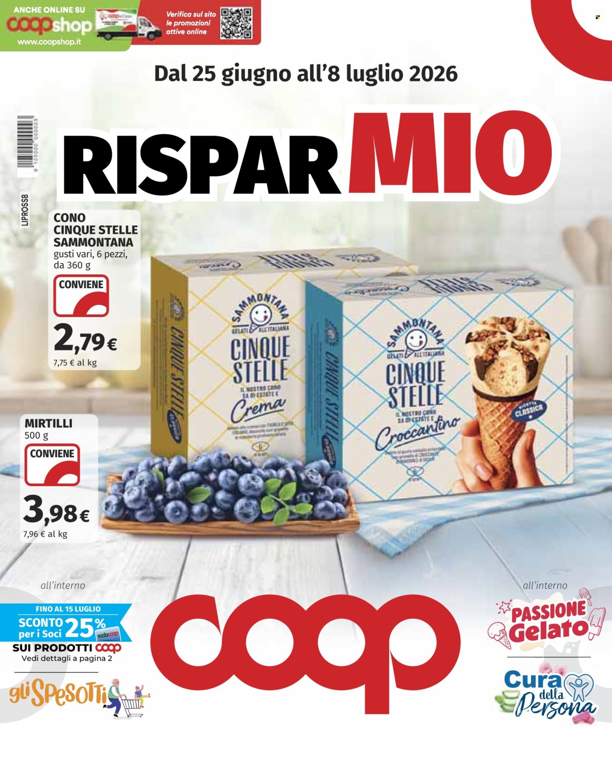 Volantino Coop - 25/6/2026 - 8/7/2026. Pagina 1