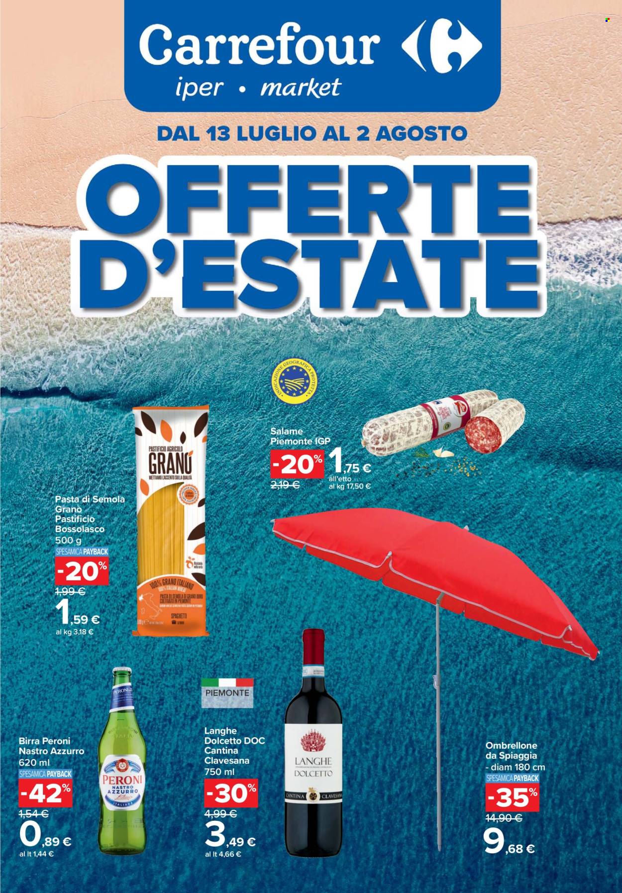 Volantino Carrefour - 13/7/2026 - 2/8/2026. Pagina 1
