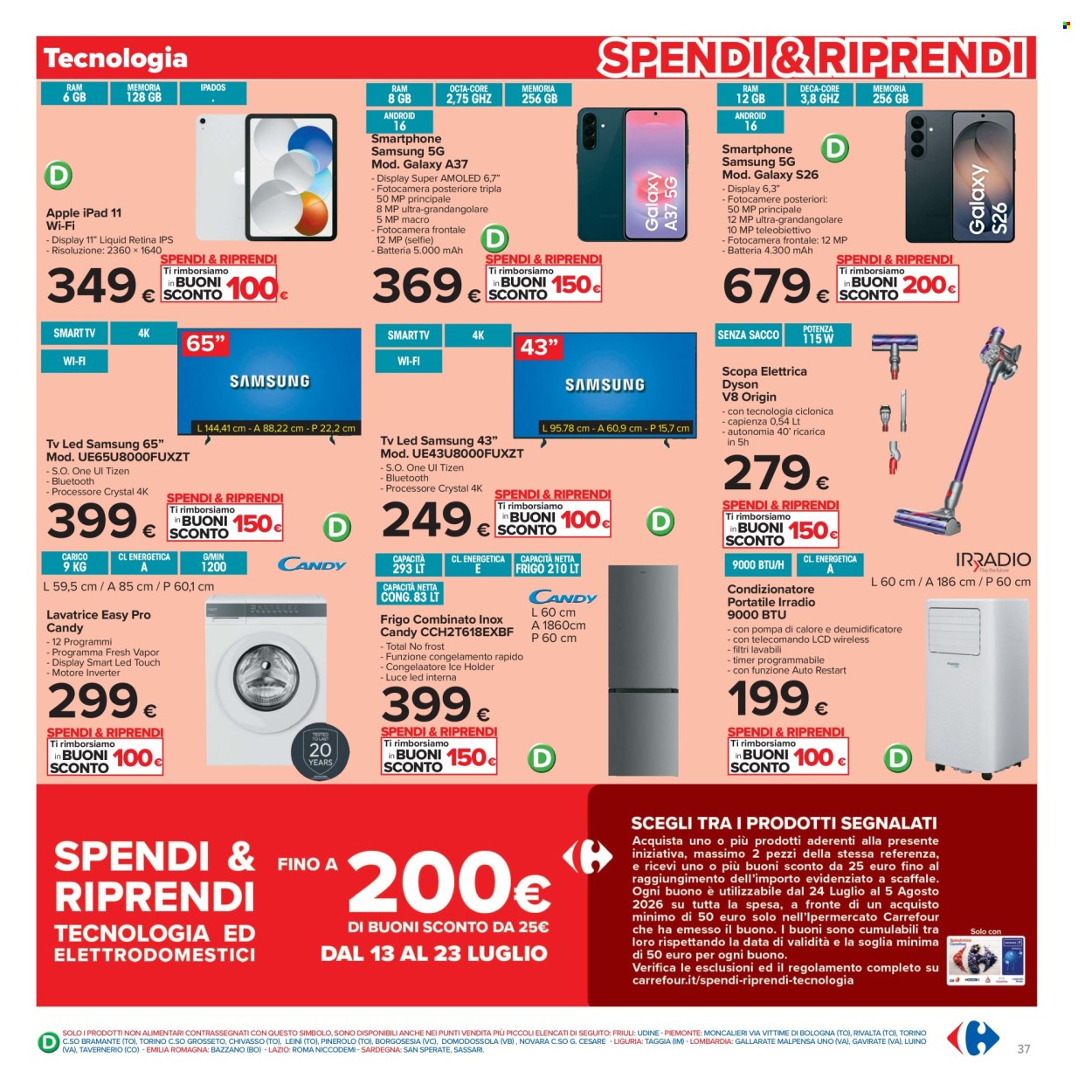 Volantino Carrefour - 13/7/2026 - 23/7/2026. Pagina 37