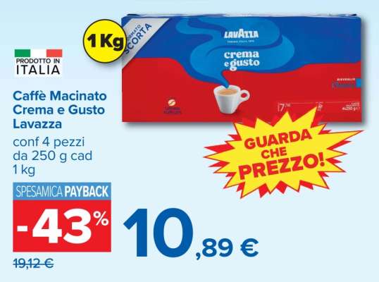 Caffè Macinato Crema e Gusto Lavazza