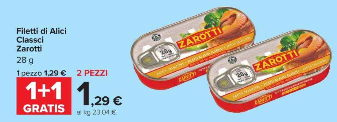 FILETTI DI ALICI CLASSICI ZAROTTI
