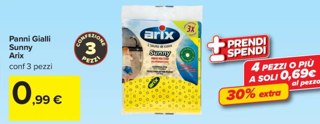 Panni Gialli Sunny Arix