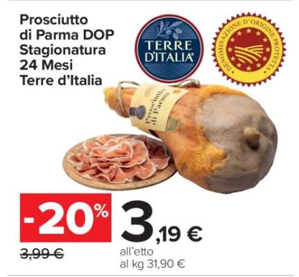 Prosciutto di Parma DOP Stagionatura 24 Mesi Terre d’Italia