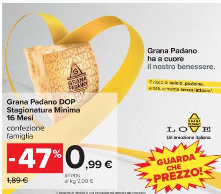 Grana Padano DOP Stagionatura Minima 16 Mesi